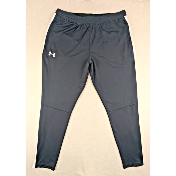 Under Armour Other - Under Armour sz XL Fitted Tapered Jogger Pants gray white stripe on sides 1291